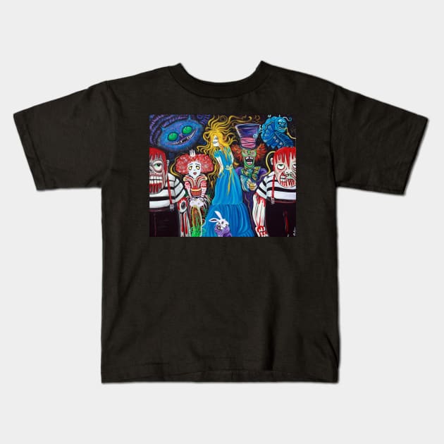 Alice in Zombieland Kids T-Shirt by barbosaart